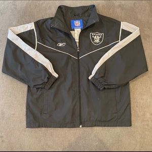 Reebok NFL Raiders Vintage Windbreaker Jacket